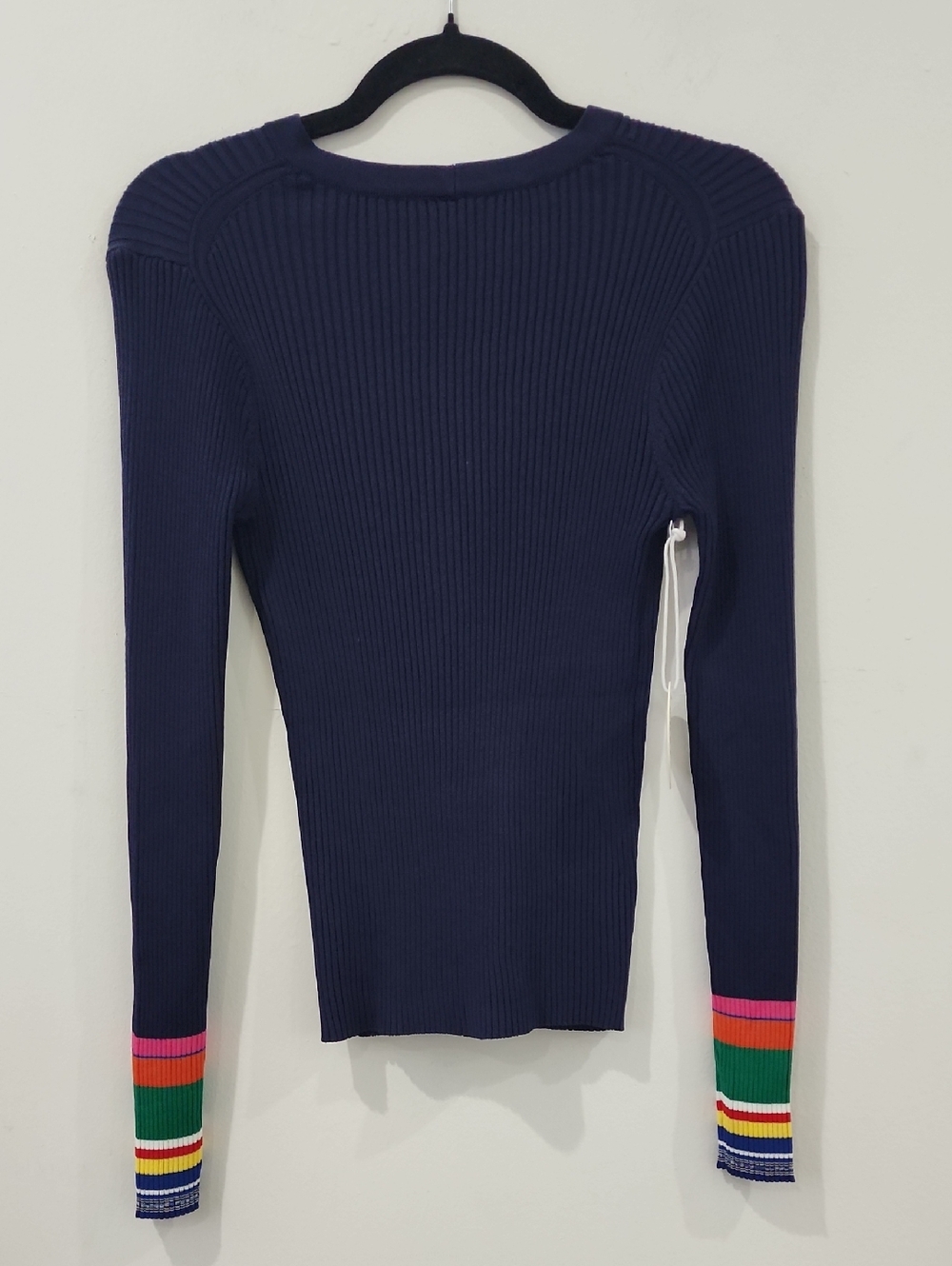 Staud Cargo Sweater - Navy Multi - Picture 7 of 12
